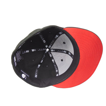 IT Pennywise Custom New Era 59FIFTY Cap black black Undervisor View