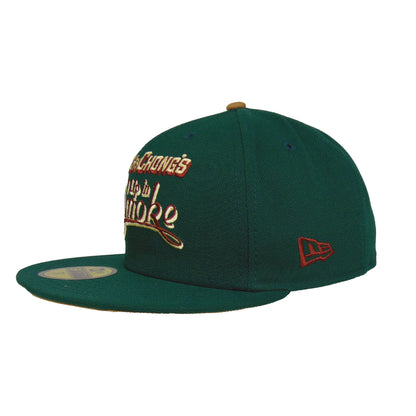 CHEECH & CHONG "Up in Smoke" Custom New Era 59FIFTY cap Dark Green dark green Side View