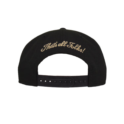 Looney Tunes Custom New Era 9FIFTY Cap TAZ black black 
tan Back View