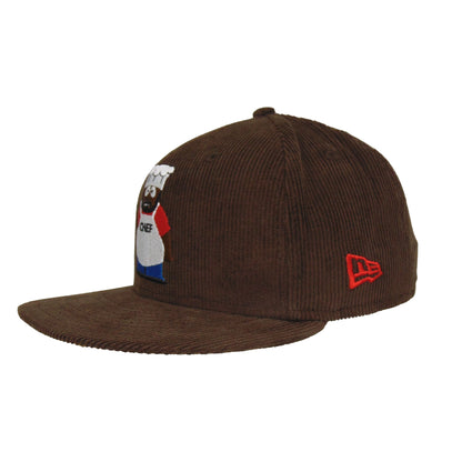 SOUTH PARK CHEF Custom New Era 59FIFTY cap Brown corduroy brown Side View
