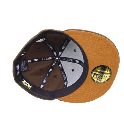 SOUTH PARK CHEF Custom New Era 59FIFTY cap Brown corduroy brown Undervisor View