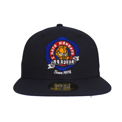 Garfield New Era 59FIFTY Cap Navy navy
blue Front View
