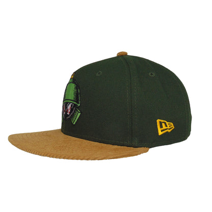 Looney Tunes Custom New Era 59FIFTY Cap Marvin Seaweed dark green
wheat Side View