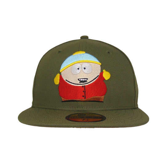 SOUTH PARK Cartman Custom New Era 59FIFTY cap Olive