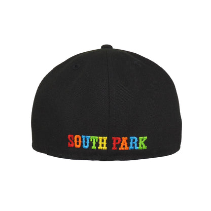 SOUTH PARK Kenny Custom New Era 59FIFTY cap Black black 
burnt orange Back View