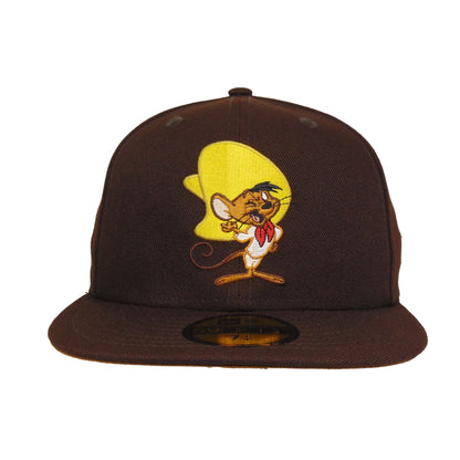 Looney Tunes Speedy Gonzales New Era 59FIFTY Cap burnt wood dark brown Front View