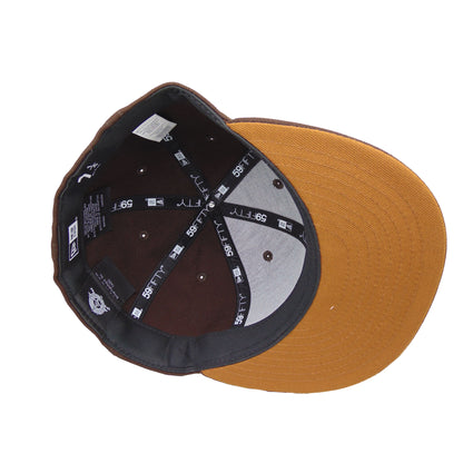 Looney Tunes Speedy Gonzales New Era 59FIFTY Cap burnt wood dark brown Undervisor View