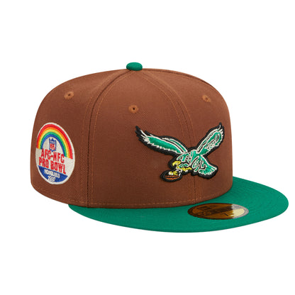 Philadelphia Eagles New Era 59FIFTY Cap Harvest Pack green
brown Side View