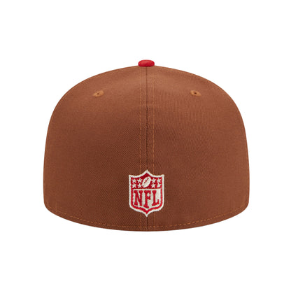 San Francisco 49ers New Era 59FIFTY Cap Harvest Pack brown
red Undervisor View