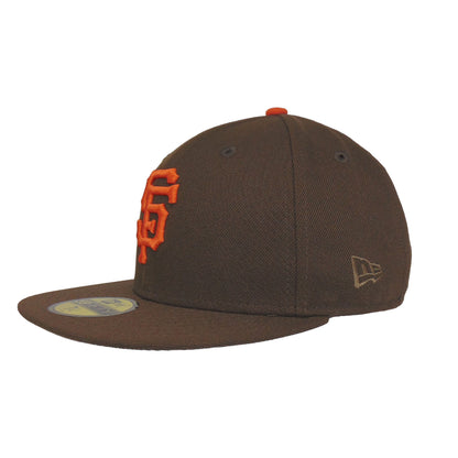 San Francisco Giants New Era Cap Brown brown Side View