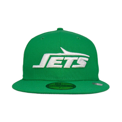New York Jets Custom New Era 59FIFTY Cap Green green Front View