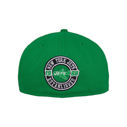 New York Jets Custom New Era 59FIFTY Cap Green green Back View