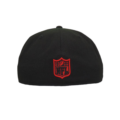 Las Vegas Raiders Custom New Era 59FIFTY Cap BRED black Back View