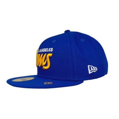 Los Angeles Rams Custom New Era 59FIFTY Cap Royal blue Side View