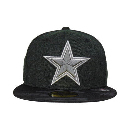 Dallas Cowboys Custom New Era 59FIFTY Cap SBXXX dark grey Front View