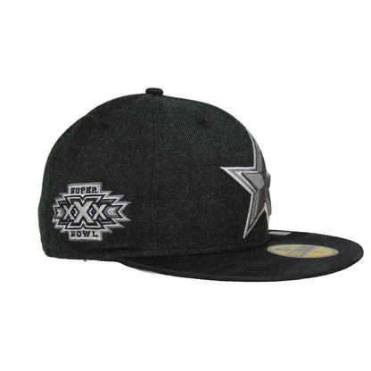 Dallas Cowboys Custom New Era 59FIFTY Cap SBXXX dark grey Side View
