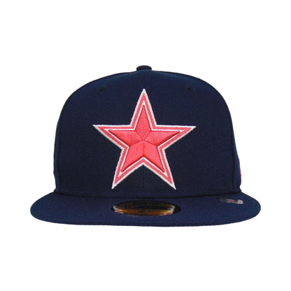 Dallas Cowboys Custom New Era 59FIFTY Cap PB96 navy
blue Front View
