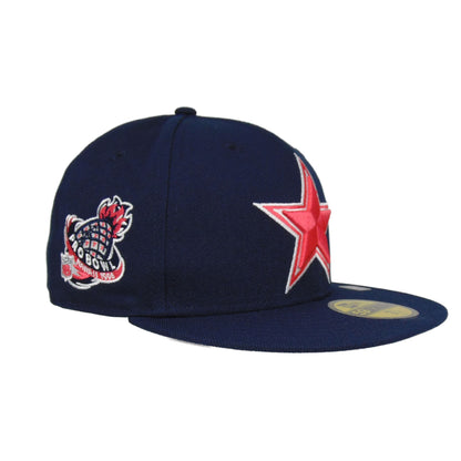 Dallas Cowboys Custom New Era 59FIFTY Cap PB96 navy
blue Side View