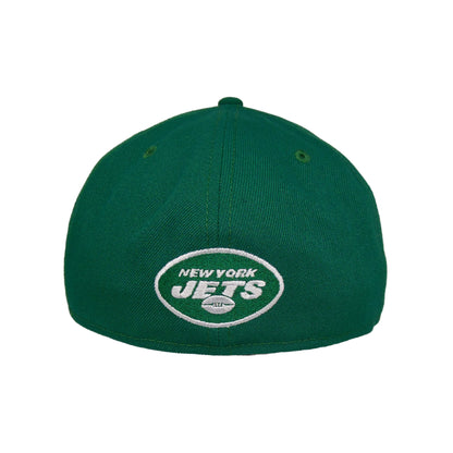New York Jets Custom New Era 59FIFTY Cap vntg green green Back View