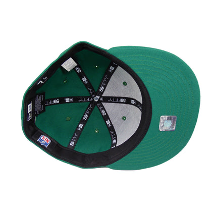 New York Jets Custom New Era 59FIFTY Cap vntg green green Undervisor View