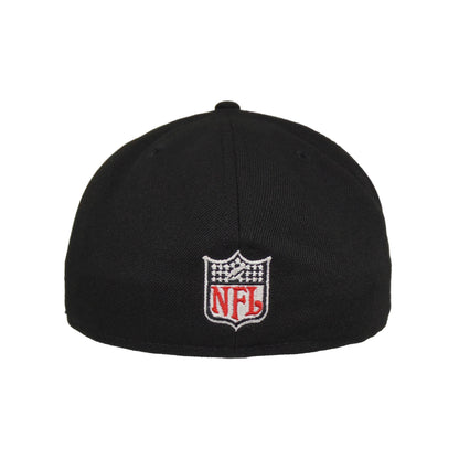 Miami Dolphins Custom New Era 59FIFTY Cap 40th black black Undervisor View