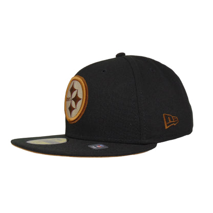 Pittsburgh Steelers Custom New Era 59FIFTY Cap black SB43 black Back View