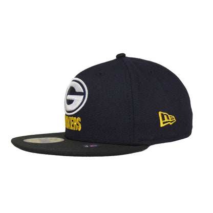Green Bay Packers Custom New Era 59FIFTY Cap SB31 navy
black  Back View
