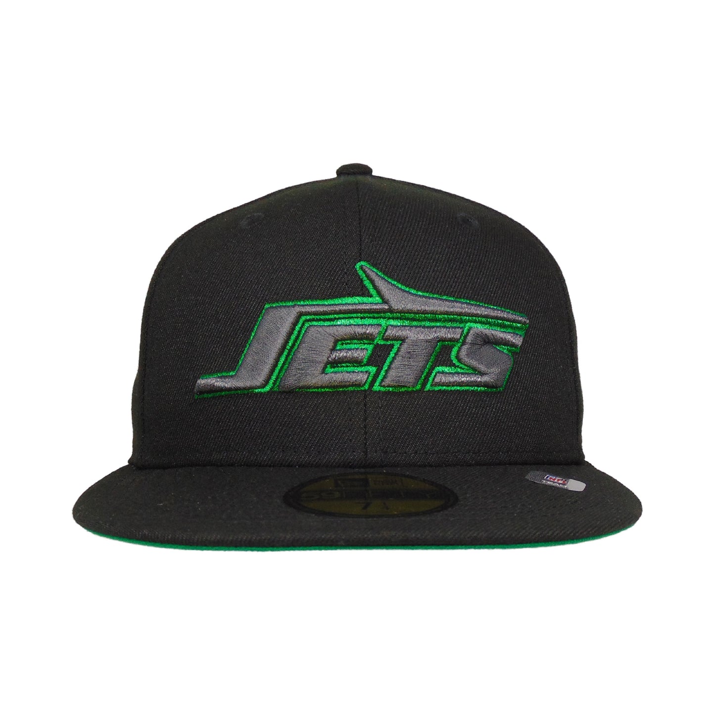 New York Jets Custom New Era 59FIFTY Cap Black Metallic