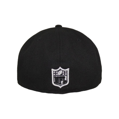 New York Jets Custom New Era 59FIFTY Cap Black Metallic black Back View