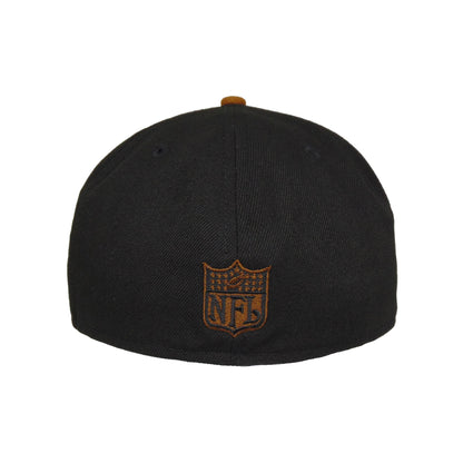 San Francisco 49ers Custom New Era 59FIFTY Cap black black 
peanut Undervisor View