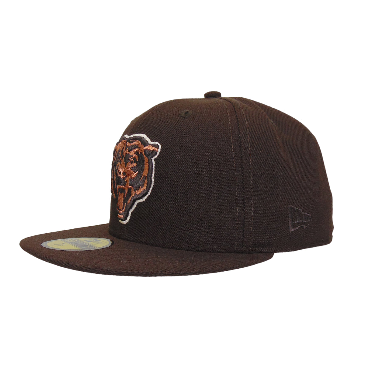 Chicago Bears Custom New Era 59FIFTY Cap Burnt Wood