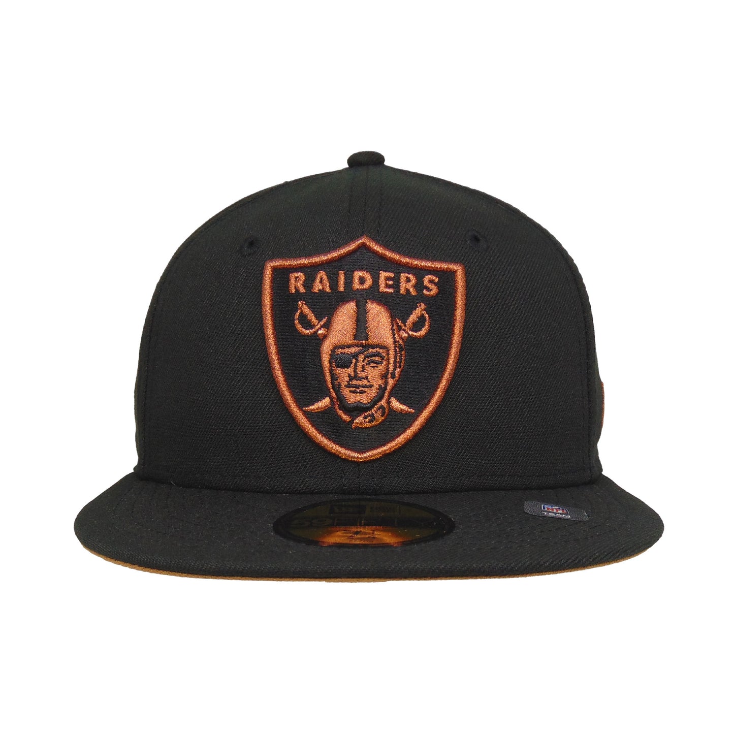 Las Vegas Raiders Custom New Era 59FIFTY Cap Black Copper