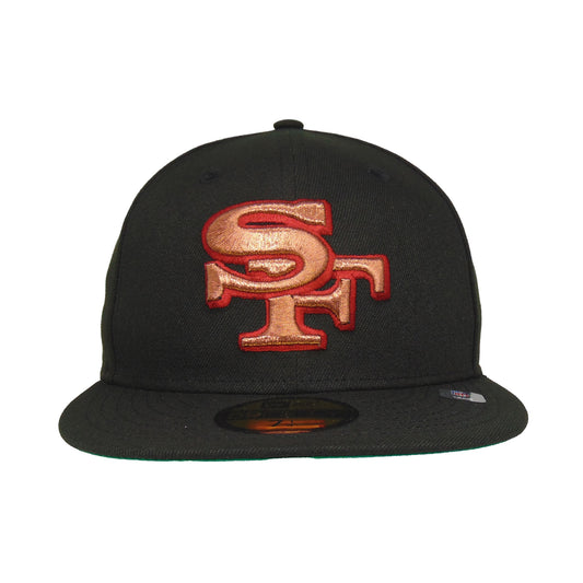 San Francisco 49ers Custom New Era 59FIFTY Cap black copper