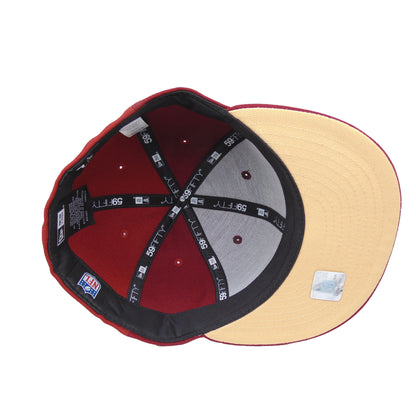 Kansas City Chiefs Custom New Era 59FIFTY Cap triple red red
maroon
Cardinal Undervisor View