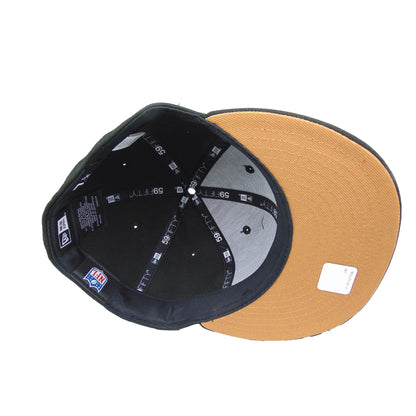 Kansas City Chiefs Custom New Era 59FIFTY Cap black copper black Undervisor View