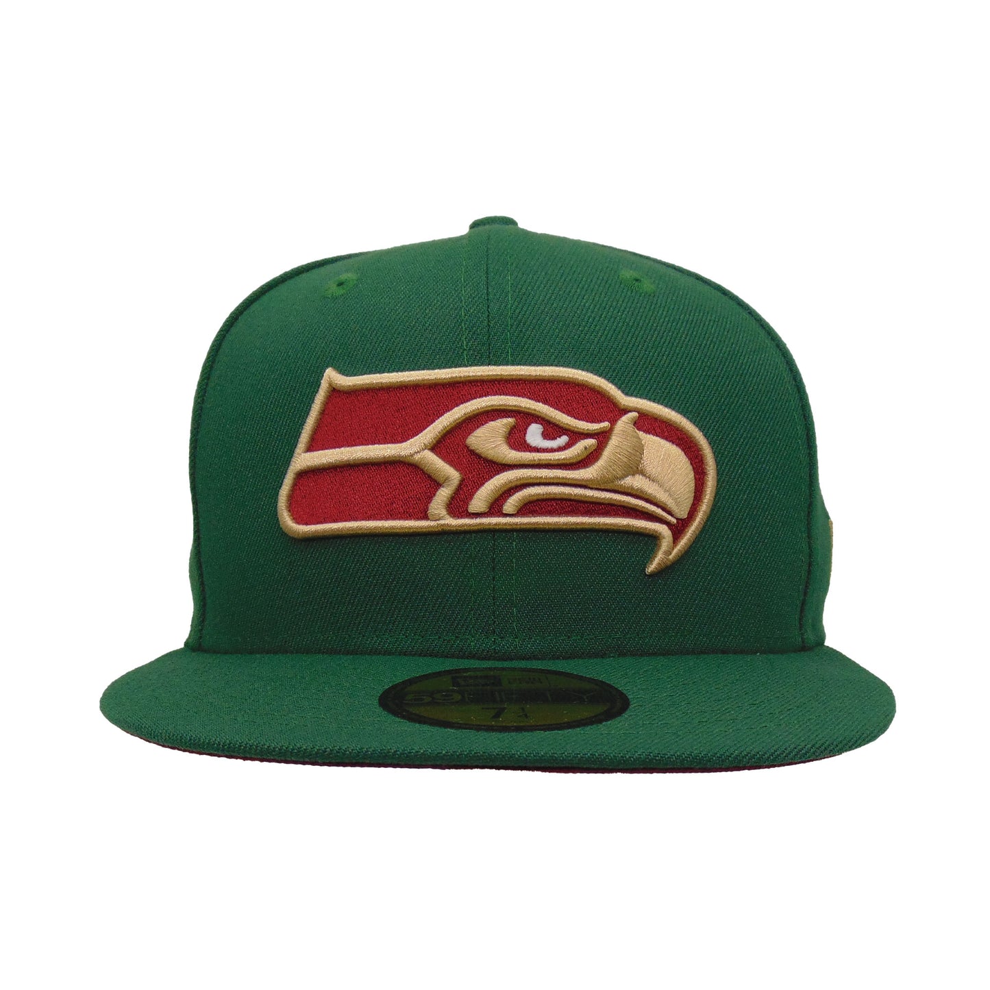 Seattle Seahawks Custom New Era 59FIFTY Cap dark Green