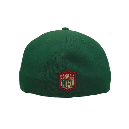 Seattle Seahawks Custom New Era 59FIFTY Cap dark Green green Back View