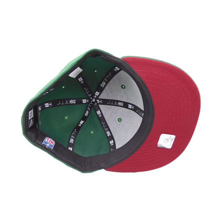 Seattle Seahawks Custom New Era 59FIFTY Cap dark Green green Undervisor View