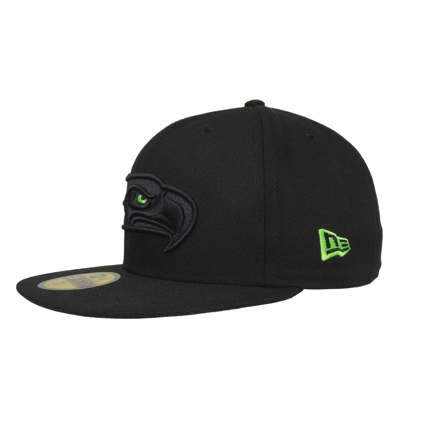 Seattle Seahawks Custom New Era 59FIFTY Cap Black cyber