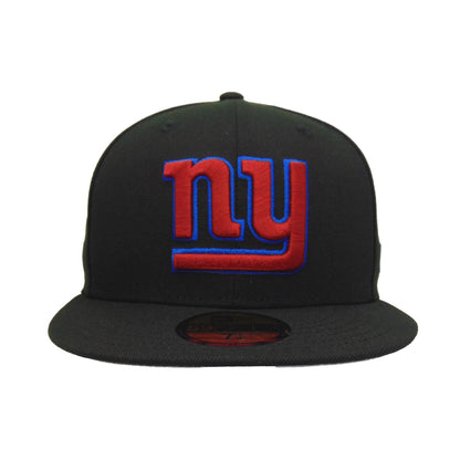 New York Giants Custom New Era 59FIFTY Cap Black black Front View