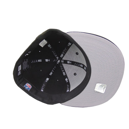 New York Giants Custom New Era 59FIFTY Cap Black black Undervisor View