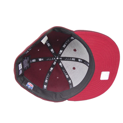 Minnesota Vikings Custom New Era 59FIFTY Cap Maroon maroon Undervisor View