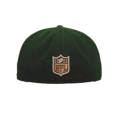 Cincinnati Bengals Custom New Era 59FIFTY Cap Seaweed dark green Back View