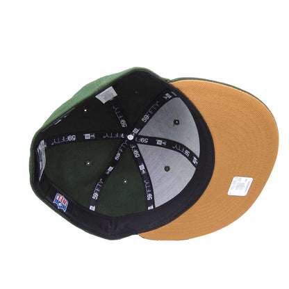 Cincinnati Bengals Custom New Era 59FIFTY Cap Seaweed dark green Undervisor View