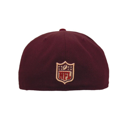 Chicago Bears Custom New Era 59FIFTY Cap Maroon maroon Back View