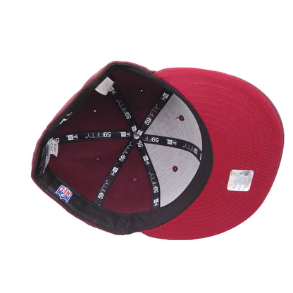 Chicago Bears Custom New Era 59FIFTY Cap Maroon maroon Undervisor View