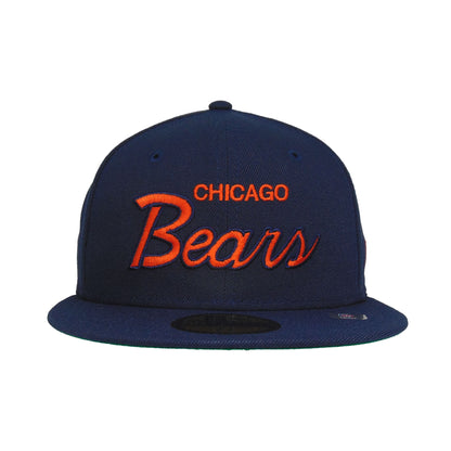 Chicago Bears Custom New Era 59FIFTY Cap Navy navy Front View