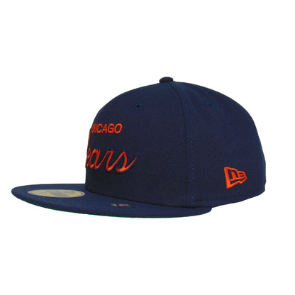 Chicago Bears Custom New Era 59FIFTY Cap Navy navy Side View