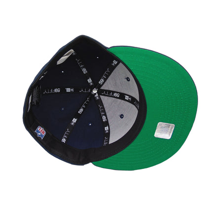 Chicago Bears Custom New Era 59FIFTY Cap Navy navy Undervisor View