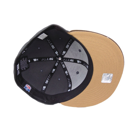 Cleveland Browns Custom New Era 59FIFTY Cap Anthrazit Dawg dark grey
brown Undervisor View